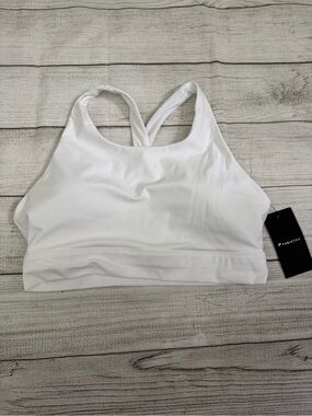 Fabletics NWT White Racerback Sports Bra